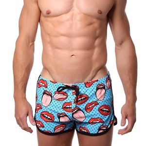 Pool Boy Lips For Days Swim Shorts Medium BNWT